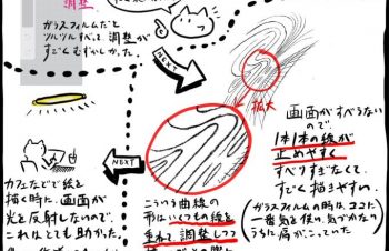 株式会社トリニティさんよりiPad Pro用の「液晶保護フィルム 上質紙そのままの書き心地」の使用レポートを依頼されたのでガラスフィルムからこのフィルムに交換して二週間使用してみての感想を描きましたアナログ絵作業メインの人のレポートです。https://t.co/6Zyb2vLQOH#Simplism #上質紙フィルム