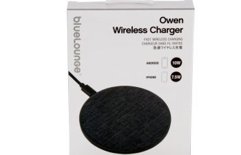 ファブリック素材でキズつけないBlueloungeのワイヤレスチャージャー「Owen」