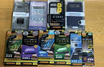 Pixel8a。Trinity Simplism、ケース、ガラスフィルム、レンズ保護ガラス